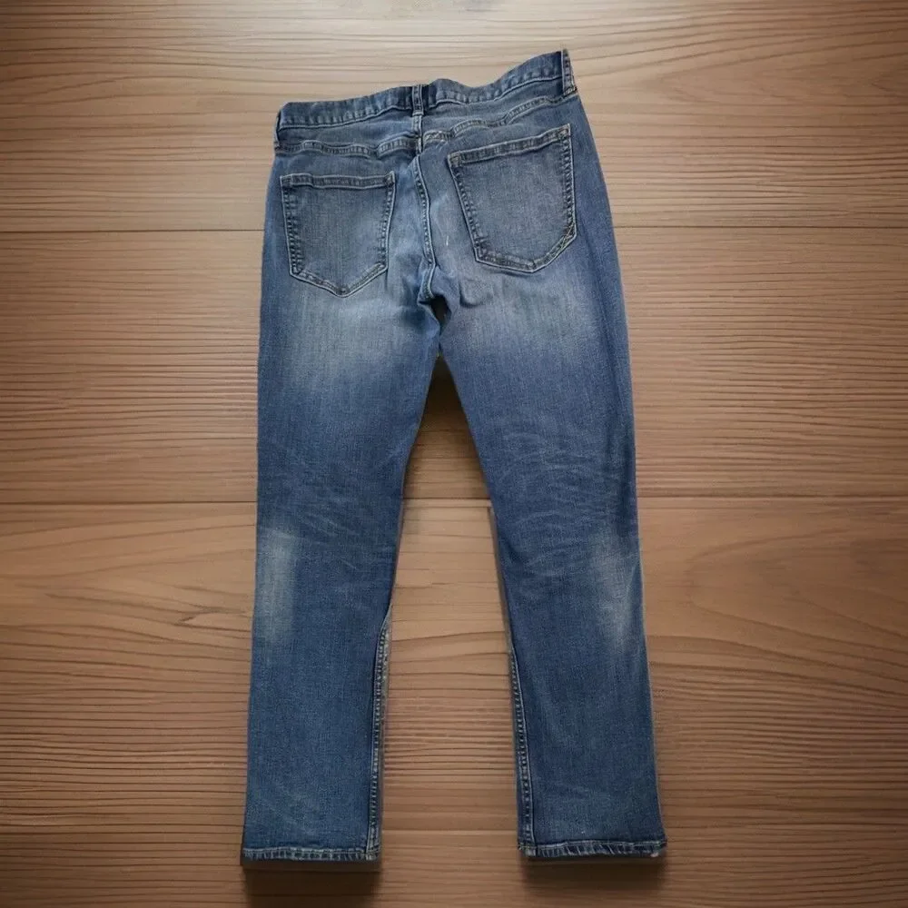 Banana Republic Premium Performance Jeans Mens 31x30 Slim Stretch Denim Blue